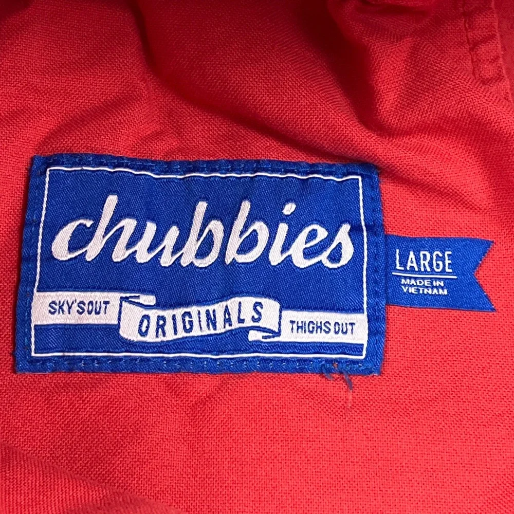 Chubbies‎ Shorts Men's Large Pink Dippers 7